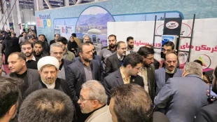 بازدید معاون وزیر علوم و معاون استاندار خراسان رضوی و نماینده مردم مشهد از غرفه دانشگاه ملی مهارت واحد استانی خراسان رضوی 3